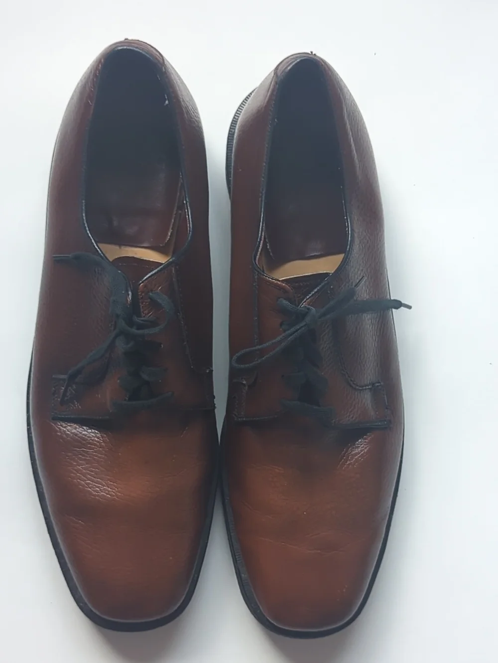 Vintage Weyenberg Brown Leather Derby Shoes Size 11C